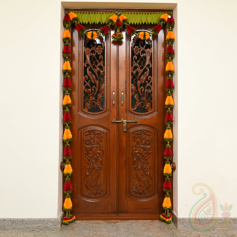 Cone Shaped Flower Tomala Full Door Set