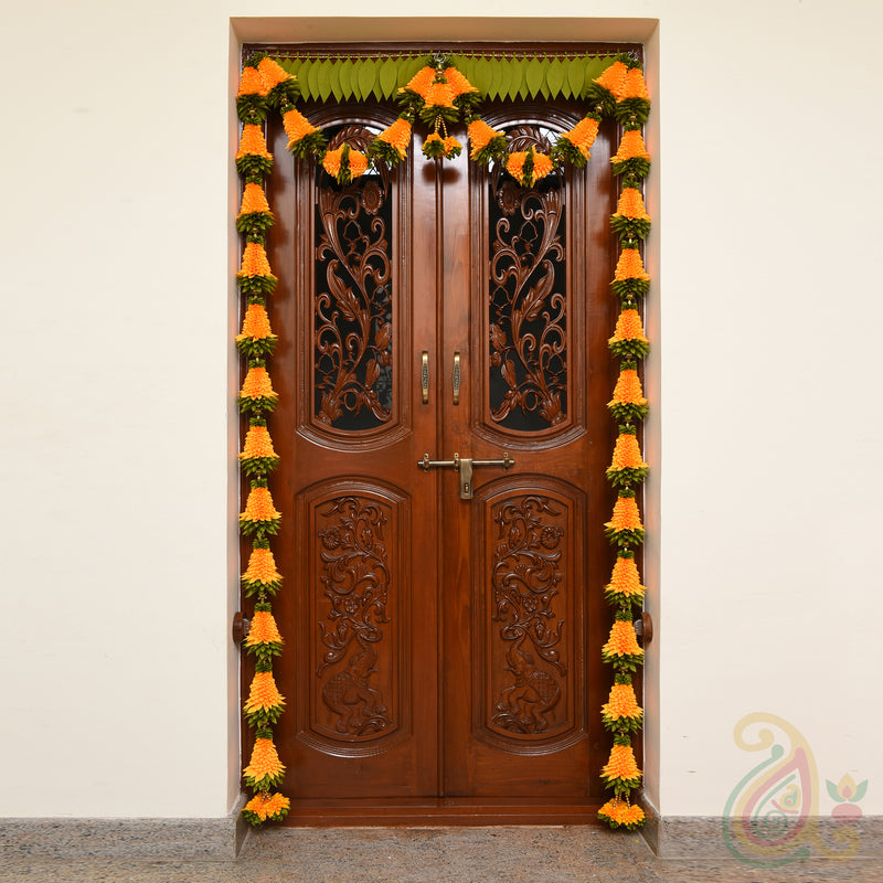 Cone Shaped Flower Tomala Full Door Set