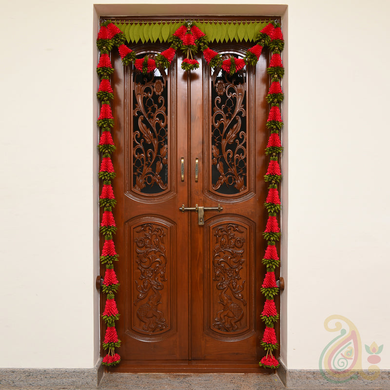 Cone Shaped Flower Tomala Full Door Set